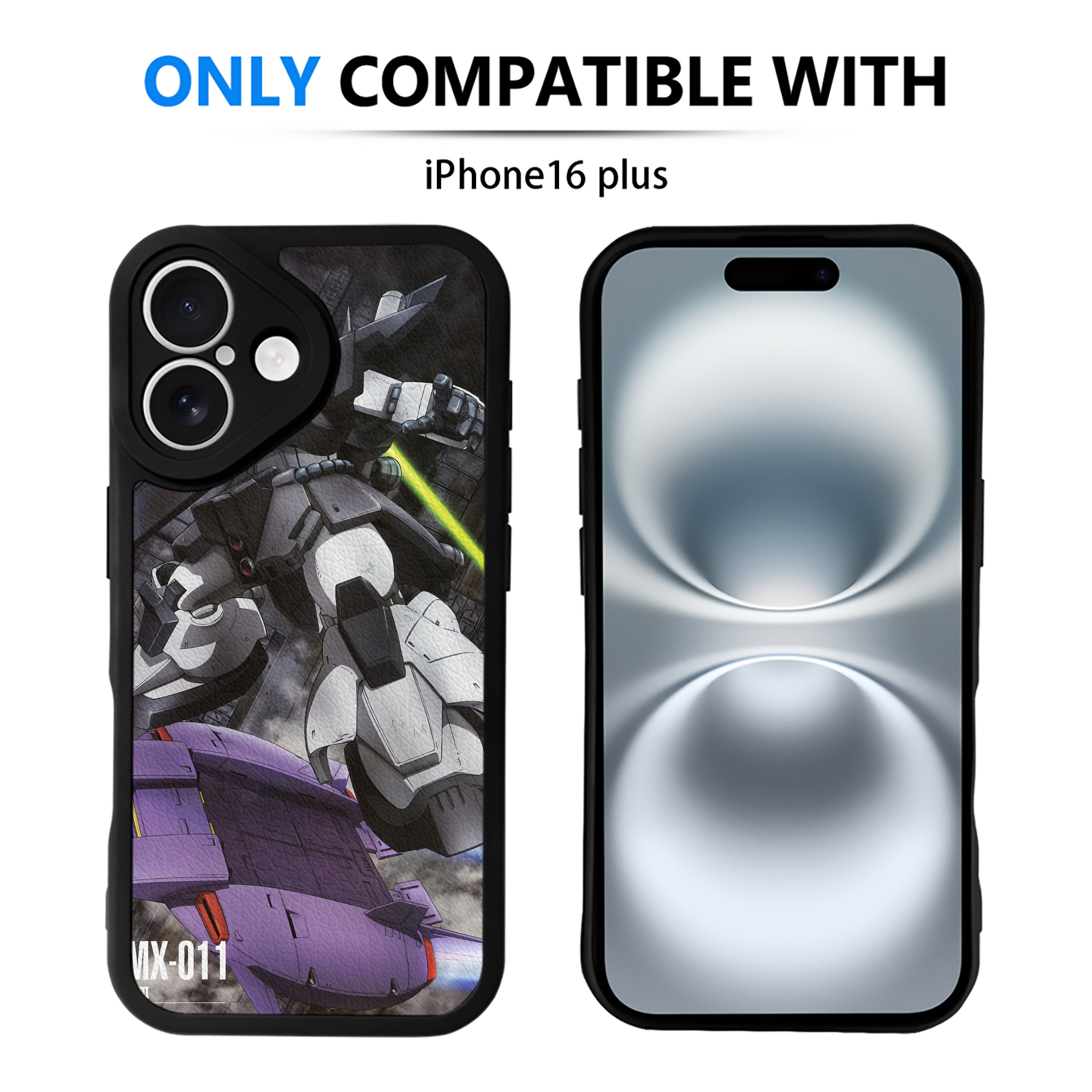 （画像用） 機動戦士ガンダム Mobile Suit Gundam 【iPhone 16シリーズ対応】シリコンスマホケース（レザー調） 材質：シリコン